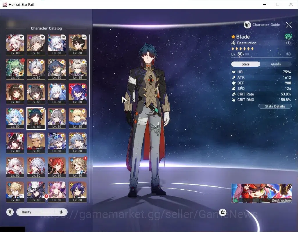 Honkai Star Rail Accounts Asia|TL 70|Free GI|Premium Elation,Phainon,|22 Lim image 4