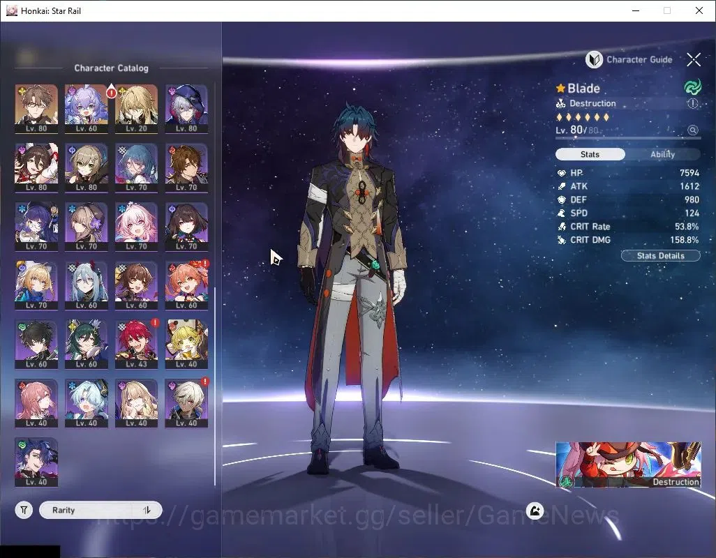 Honkai Star Rail Accounts Asia|TL 70|Free GI|Premium Elation,Phainon,|22 Lim image 5