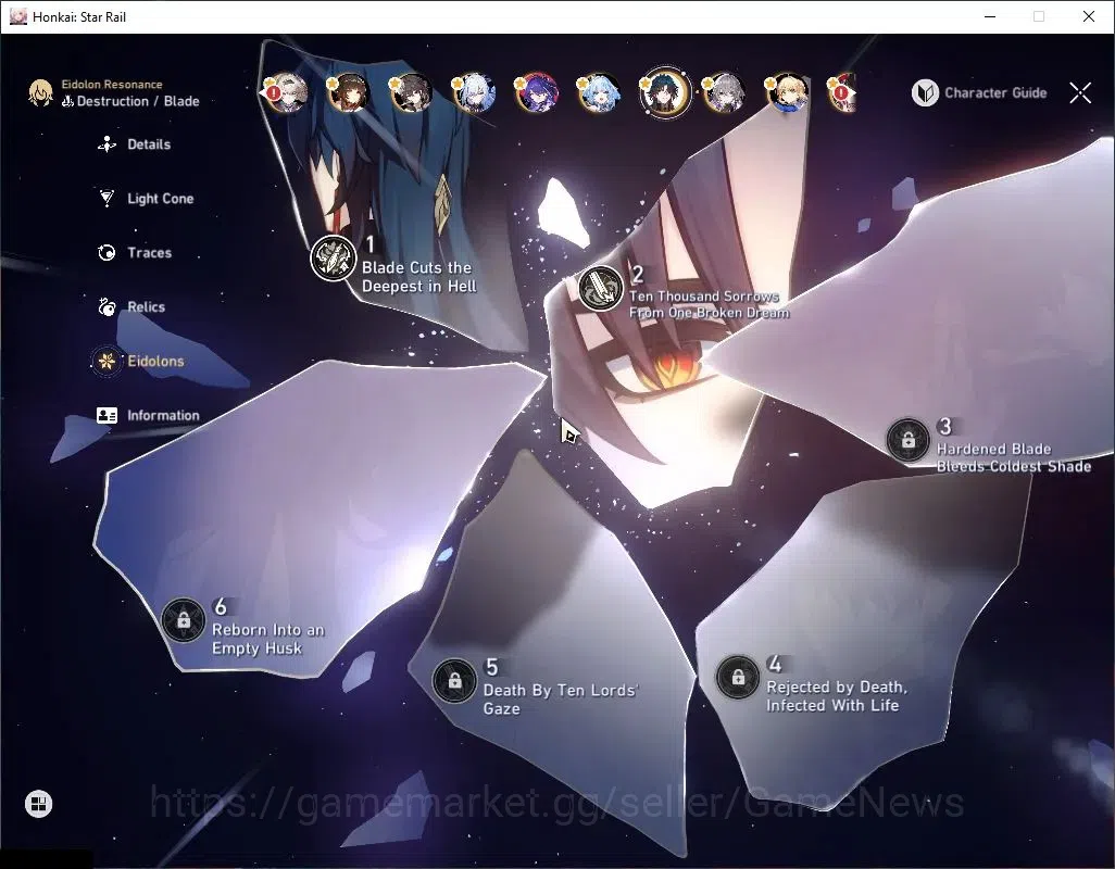 Honkai Star Rail Accounts Asia|TL 70|Free GI|Premium Elation,Phainon,|22 Lim image 6