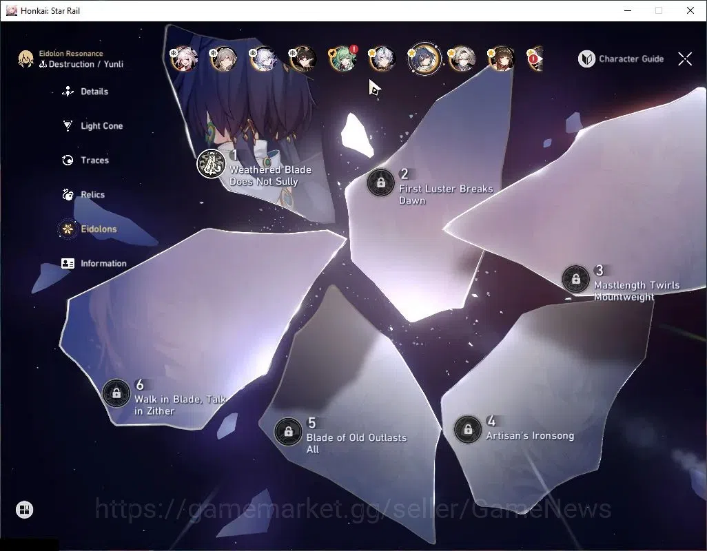 Honkai Star Rail Accounts Asia|TL 70|Free GI|Premium Elation,Phainon,|22 Lim image 7