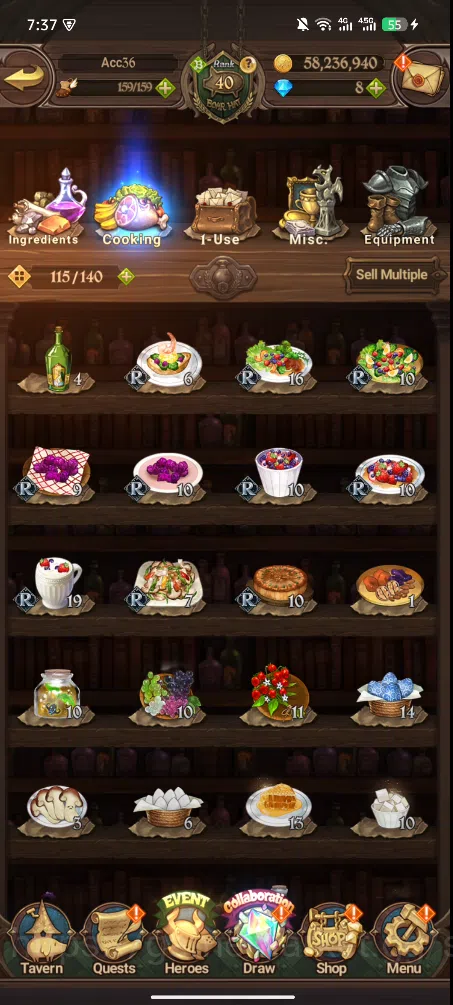 The Seven Deadly Sins: Grand Cross Accounts Others Global | 1,519M CC | 4 UR Merlin Esca | Arthur | Meliodas | Zeldris | LR 6