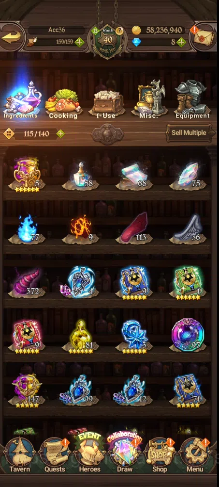 The Seven Deadly Sins: Grand Cross Accounts Others Global | 1,519M CC | 4 UR Merlin Esca | Arthur | Meliodas | Zeldris | LR 7
