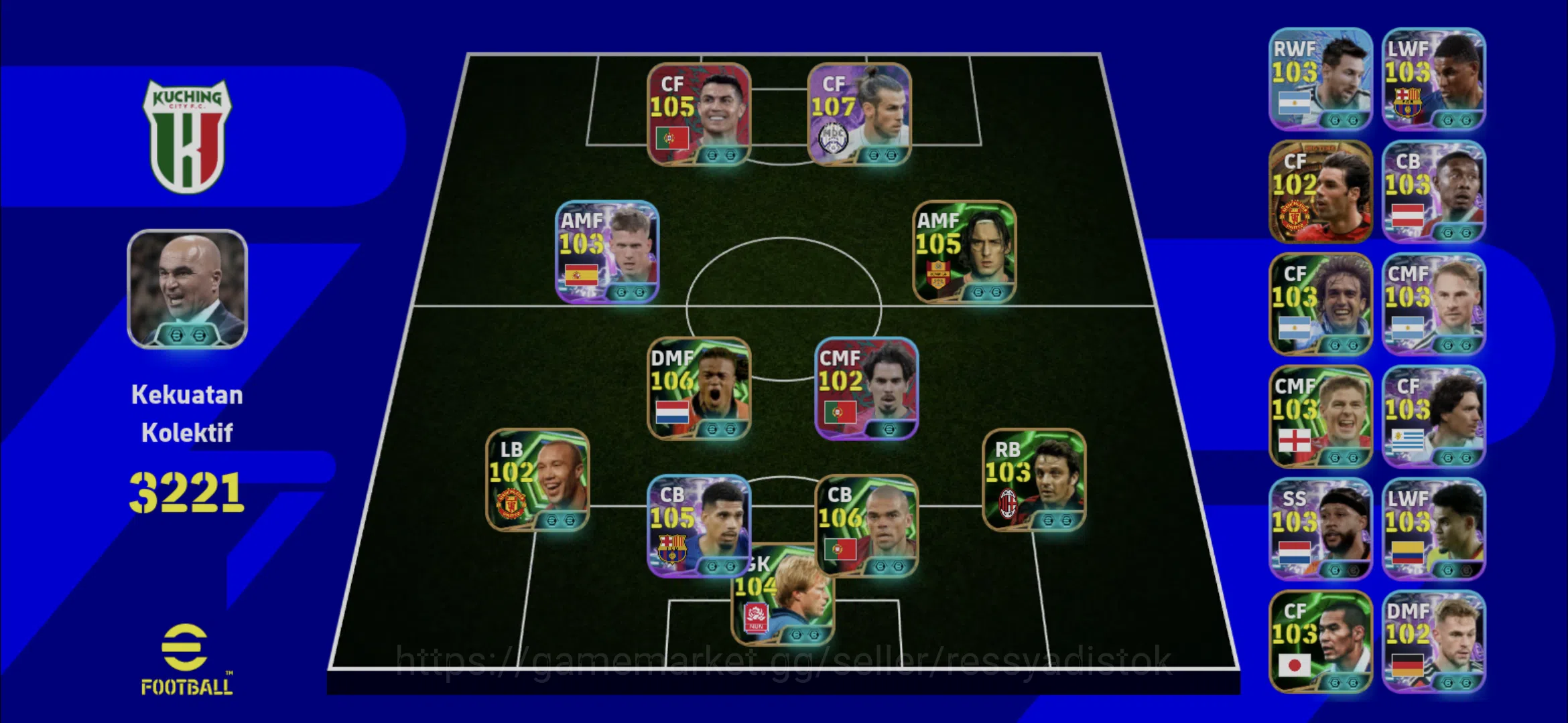 eFootball Accounts Legends & Iconic Players EFOOTBALL 2026 | G BALE COLLAB NARUTO,R ARAUJO,PEPE,RONALDO PACK,TOTTI,EDGAR 1