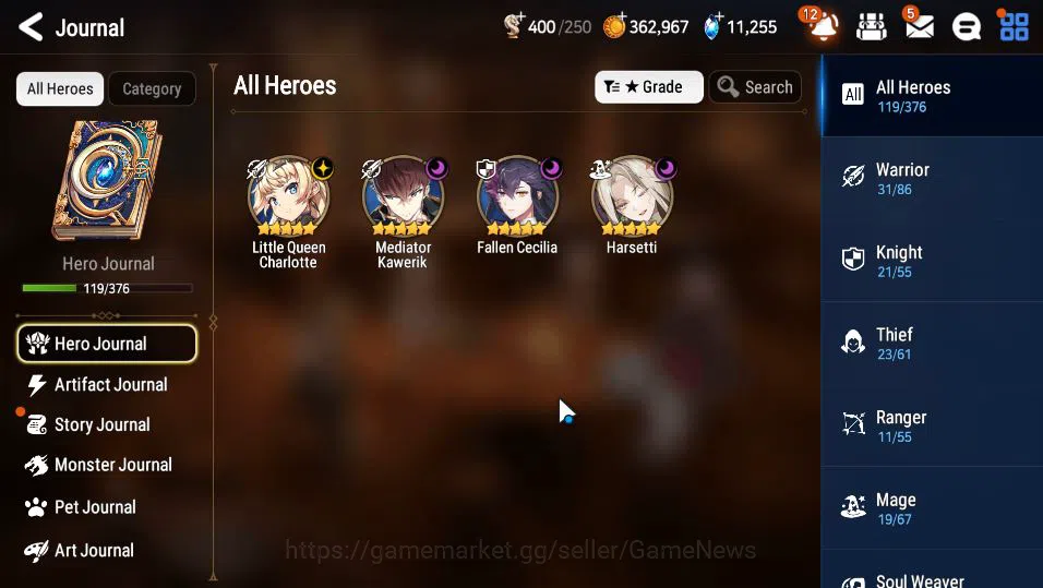 Epic Seven Accounts GLOBAL UnVerif|4 ML(F Cecilia,Har setti,LQ Charlot image 5