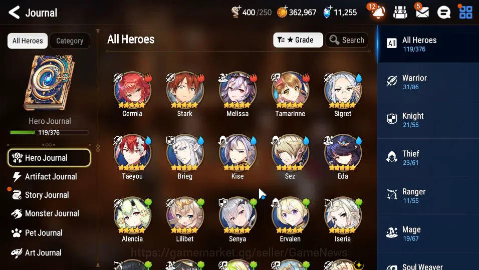 Epic Seven Accounts GLOBAL UnVerif|4 ML(F Cecilia,Har setti,LQ Charlot image 6