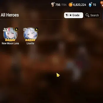 Epic Seven Accounts Starter GLOBAL UnVerif|New Era|2 ML(Lisete,New Moon Luna)+Vildred,Iseria,Landy,Etc|Poh ON|Abys F 52|450