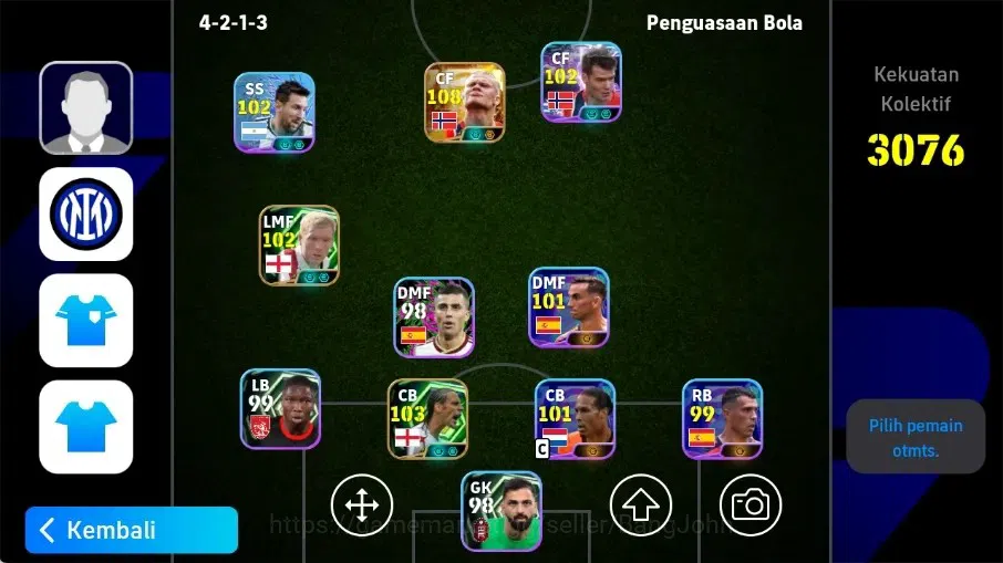 eFootball Accounts Legends & Iconic Players Mobile|PW 3076|New Erling Haaland Big T,New Lionel Messi Show T,Paul Scholes 1