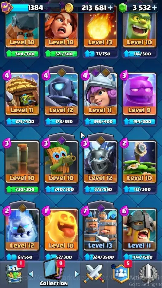 Clash Royale Accounts KTL 13|Trophy 7566|Card 118|Limited Skin|2 Hero 9  image 10