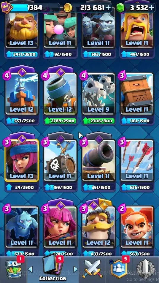 Clash Royale Accounts KTL 13|Trophy 7566|Card 118|Limited Skin|2 Hero 9  image 11