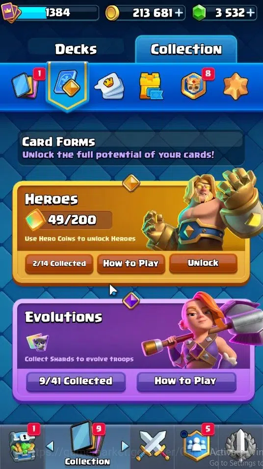 Clash Royale Accounts KTL 13|Trophy 7566|Card 118|Limited Skin|2 Hero 9  image 14