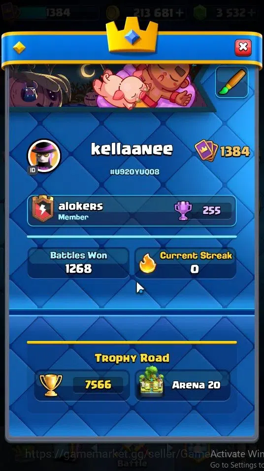 Clash Royale Accounts KTL 13|Trophy 7566|Card 118|Limited Skin|2 Hero 9  image 3