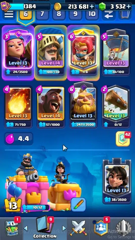 Clash Royale Accounts KTL 13|Trophy 7566|Card 118|Limited Skin|2 Hero 9  image 4