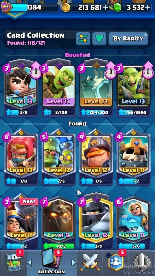 Clash Royale Accounts KTL 13|Trophy 7566|Card 118|Limited Skin|2 Hero 9  image 5