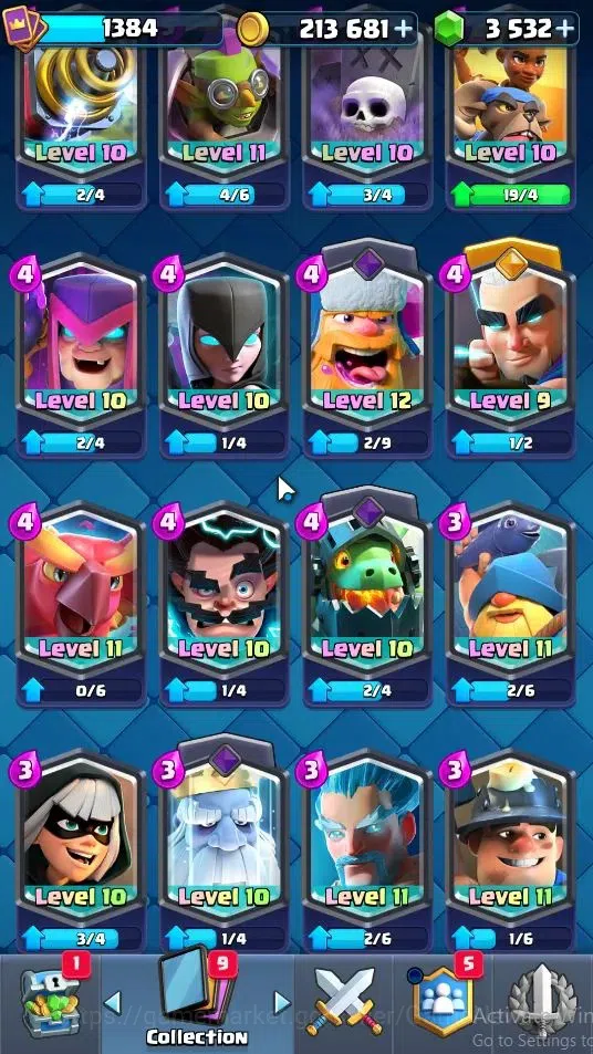 Clash Royale Accounts KTL 13|Trophy 7566|Card 118|Limited Skin|2 Hero 9  image 6