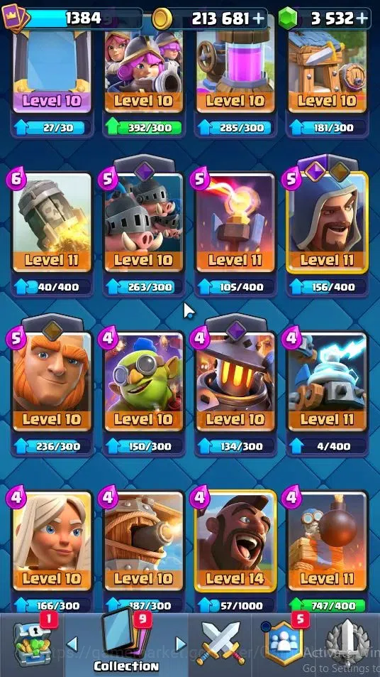 Clash Royale Accounts KTL 13|Trophy 7566|Card 118|Limited Skin|2 Hero 9  image 9