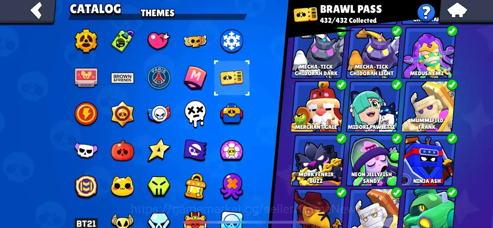 Brawl Stars Accounts Lvl 237|87063 Trophy|100 Brawlers|432 Skins brawl  image 10