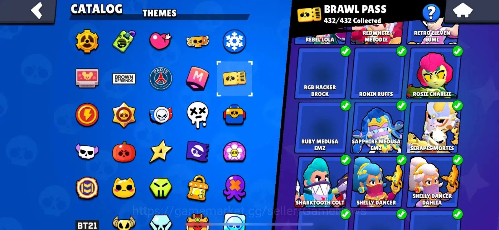 Brawl Stars Accounts Lvl 237|87063 Trophy|100 Brawlers|432 Skins brawl  image 11