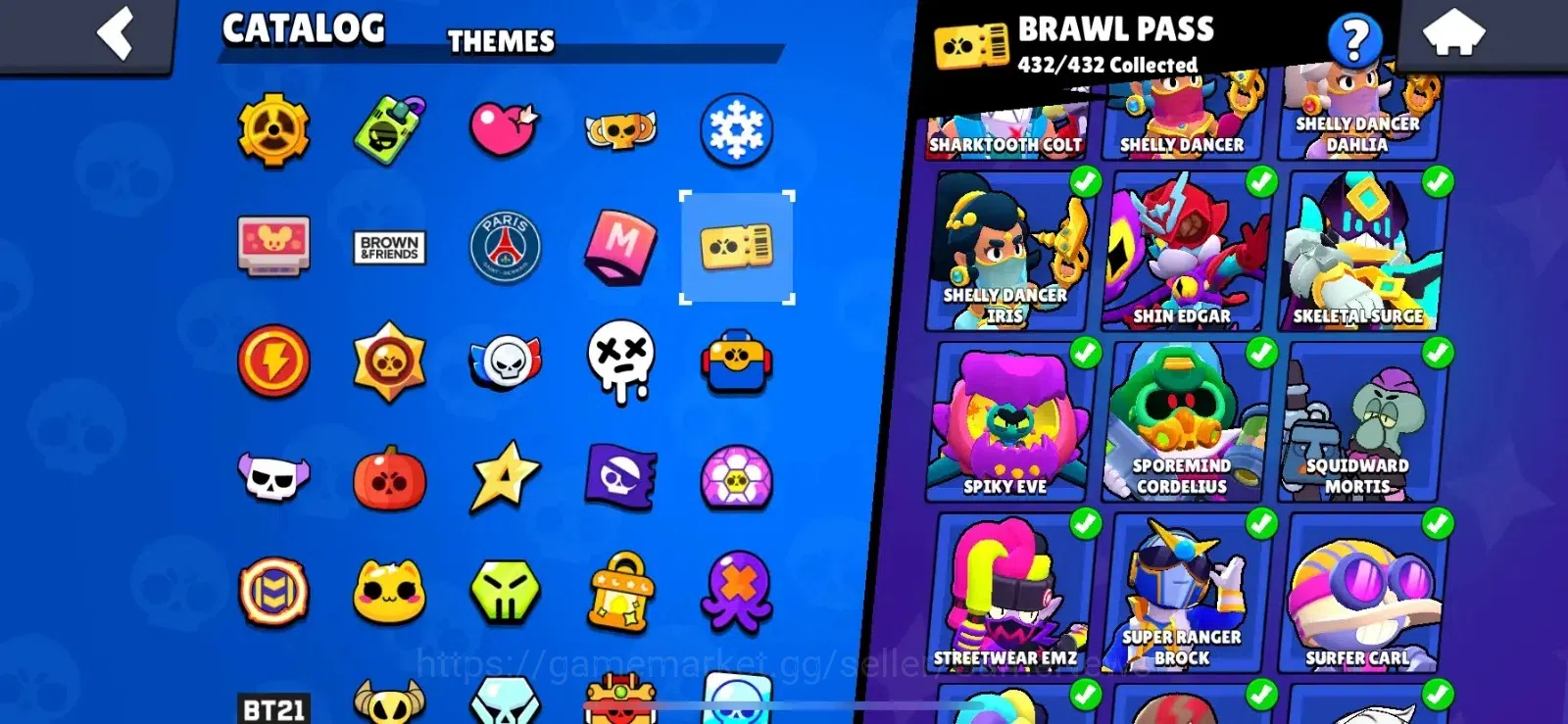 Brawl Stars Accounts Lvl 237|87063 Trophy|100 Brawlers|432 Skins brawl  image 12