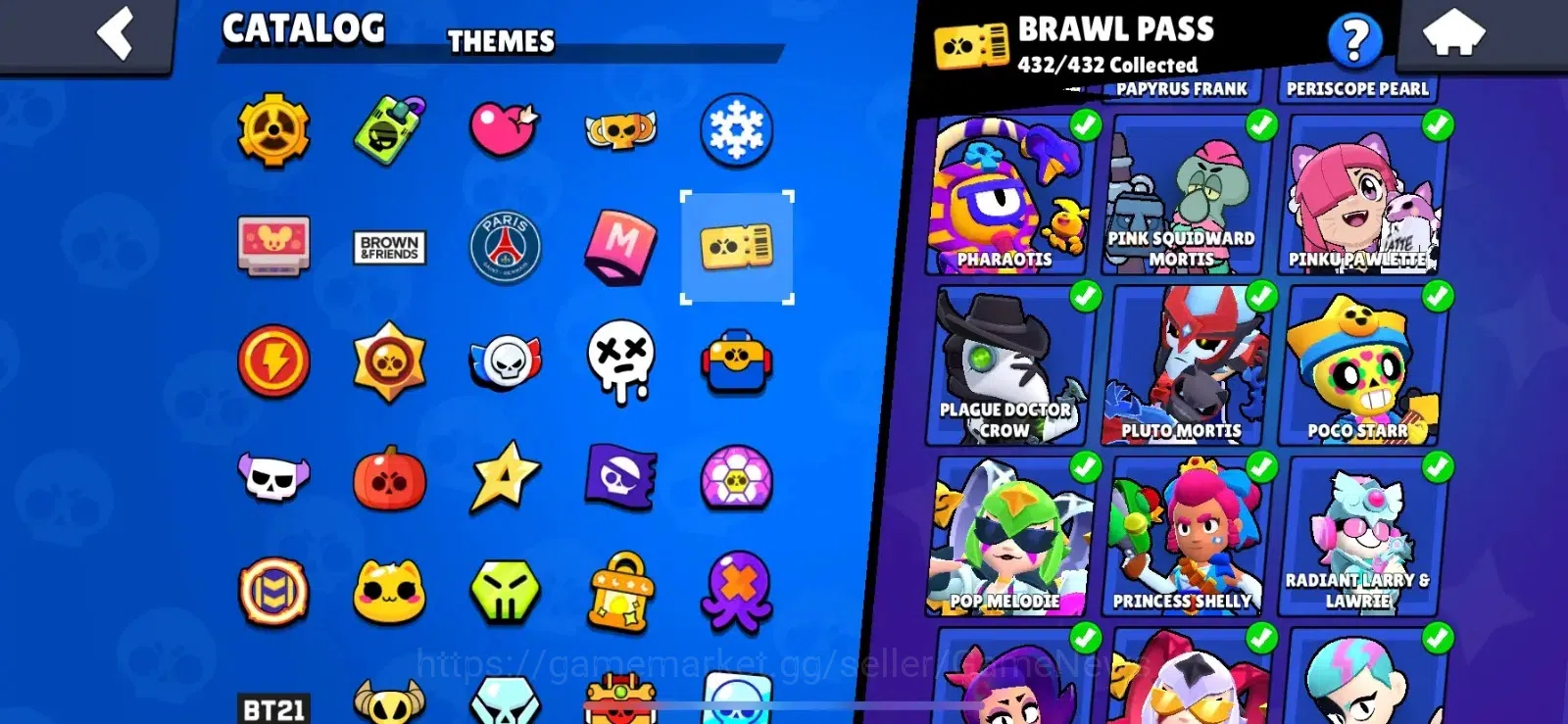 Brawl Stars Accounts Lvl 237|87063 Trophy|100 Brawlers|432 Skins brawl  image 4