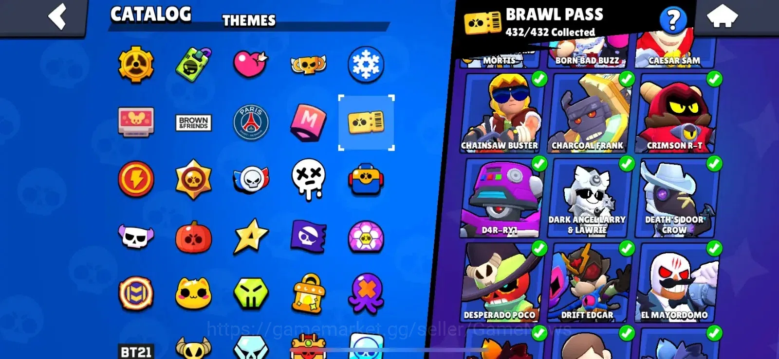 Brawl Stars Accounts Lvl 237|87063 Trophy|100 Brawlers|432 Skins brawl  image 5