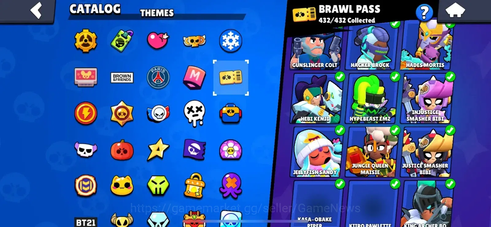 Brawl Stars Accounts Lvl 237|87063 Trophy|100 Brawlers|432 Skins brawl  image 6