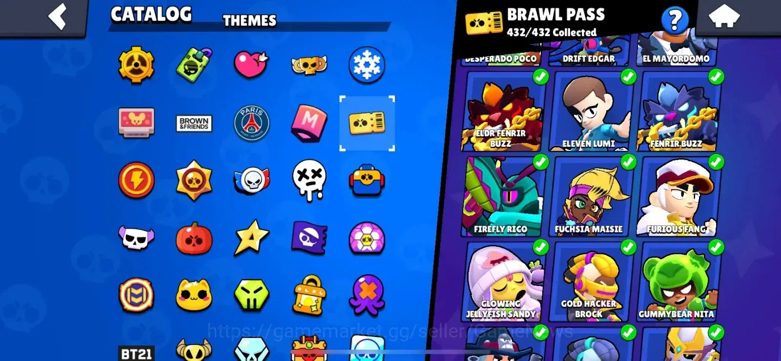 Brawl Stars Accounts Lvl 237|87063 Trophy|100 Brawlers|432 Skins brawl  image 7