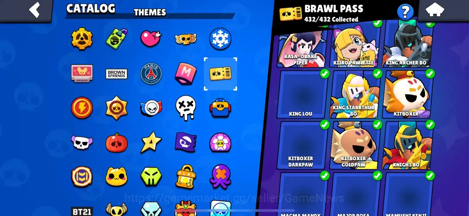 Brawl Stars Accounts Lvl 237|87063 Trophy|100 Brawlers|432 Skins brawl  image 8