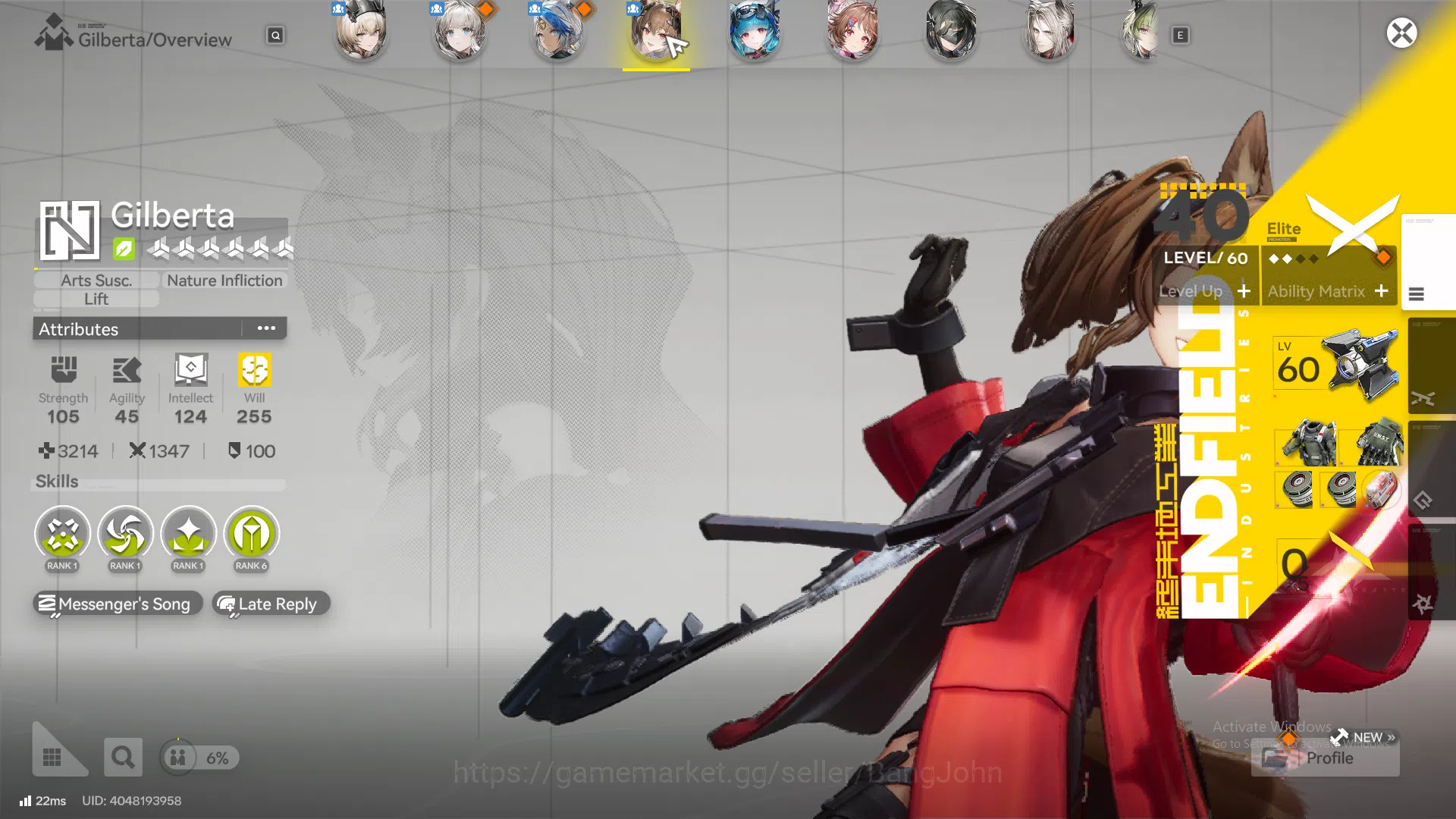 Arknights: Endfield Accounts ASIA | Starter fresh gilberta, Ardelia, Pogra, Las image 2