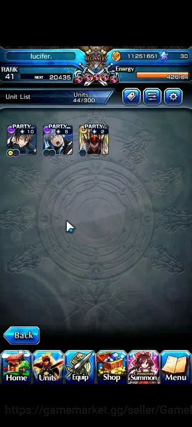 Grand Summoners Accounts Mid-Game Global|Rank 41|Chapter 10| 3 Ascend+2 TW | RimuruTW, DiabloTW, Misette |Lpot 59|(GS2526) 4