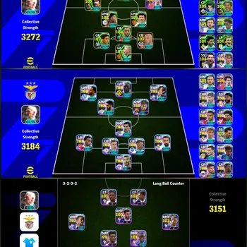 eFootball Accounts Meta Player EFB MOBILE [TS 3272] | BIG TIME BALE,EPIC GULLIT,ADRIANO,VARANE & FULL SHOWTIME DIVISION