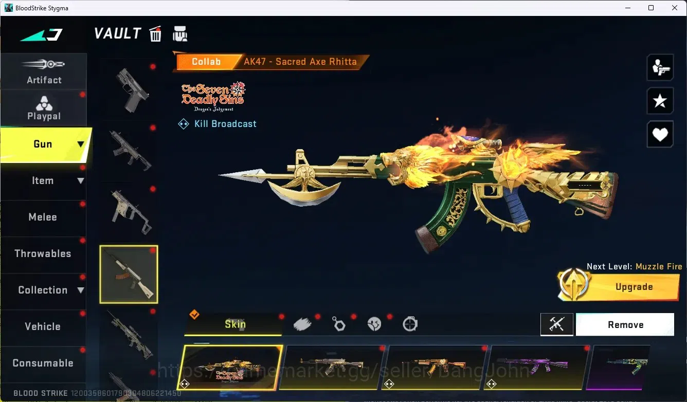 Blood Strike Accounts ASIA|1 Evo|1 Eternal Gun|7 Collab Gun |3 Limited G image 6