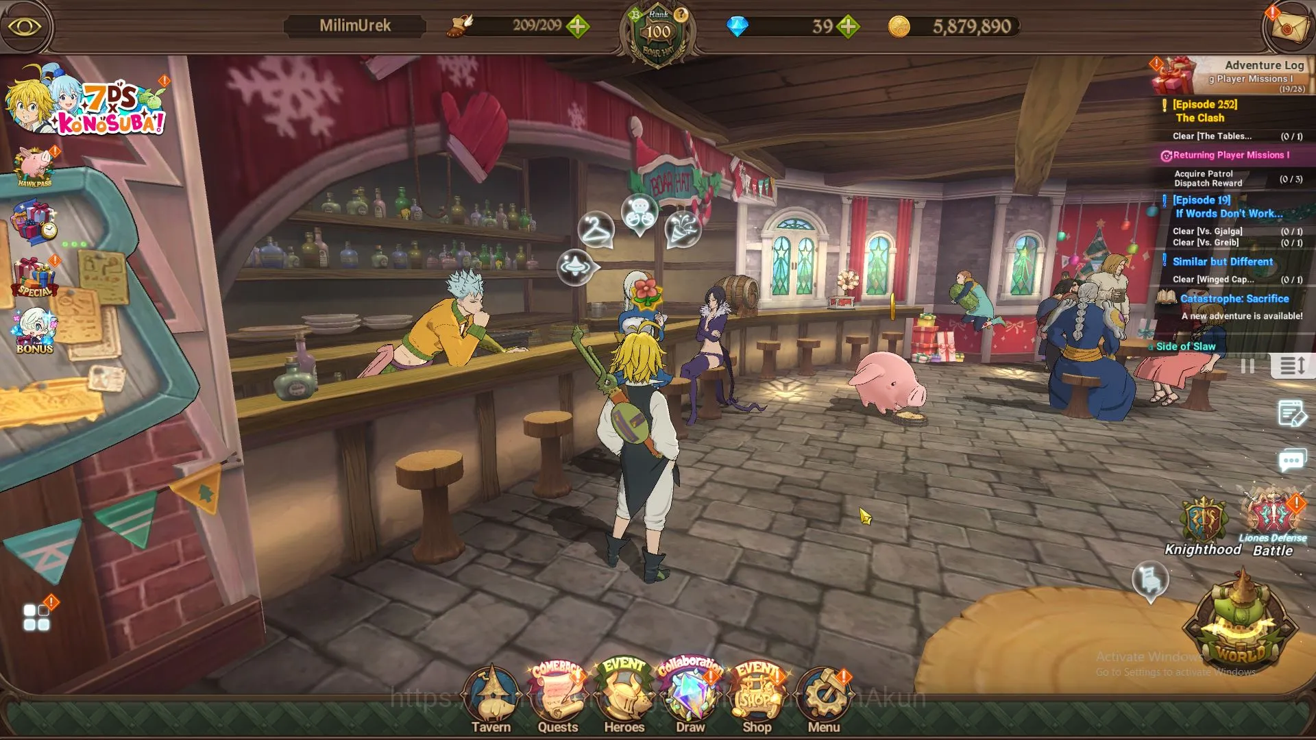 The Seven Deadly Sins: Grand Cross Accounts Midgame ASIA|3,6M CC|3LR+7UR+Many Collabs