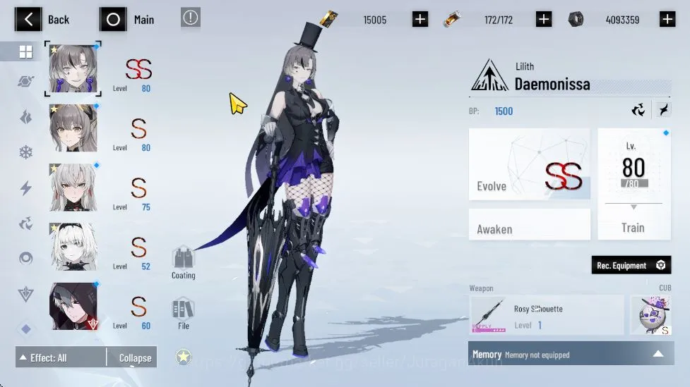 Punishing: Gray Raven Accounts ASIA |Starter|15K BC+3,5K BlueCard|SS Lilith+CUB,S image 4