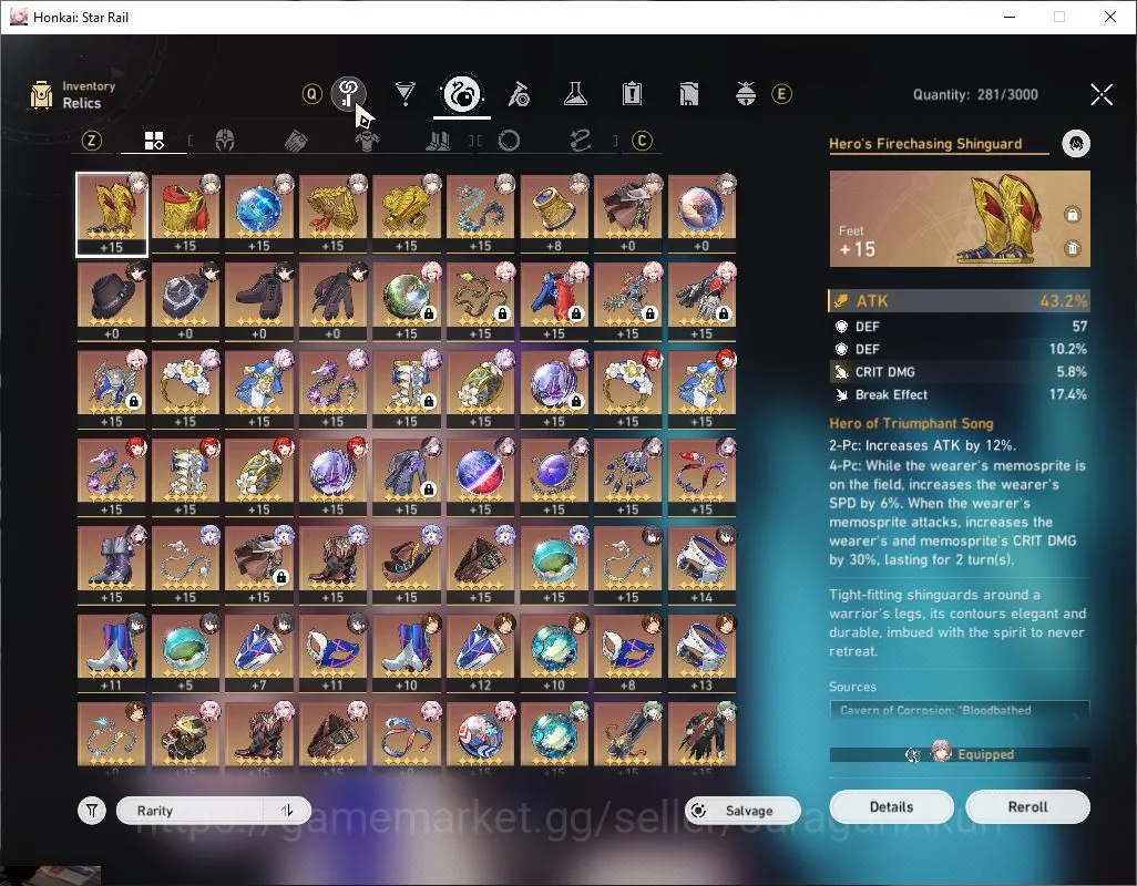 Honkai Star Rail Accounts End Game ASIA|TL 70|12 4