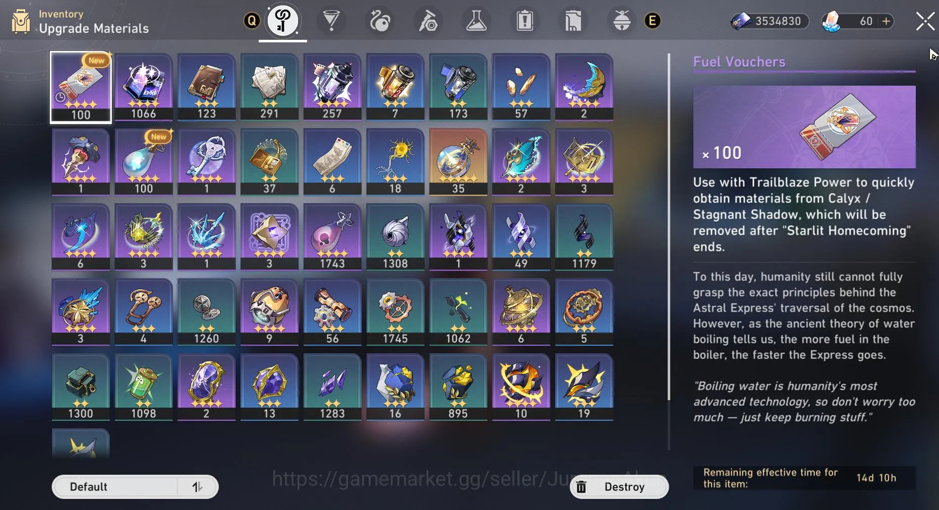 Honkai Star Rail Accounts End Game ASIA [TL70] 9 Limited (Castorice, Firefly+Sign, Yunli+Sign, Aglaea ETC 3