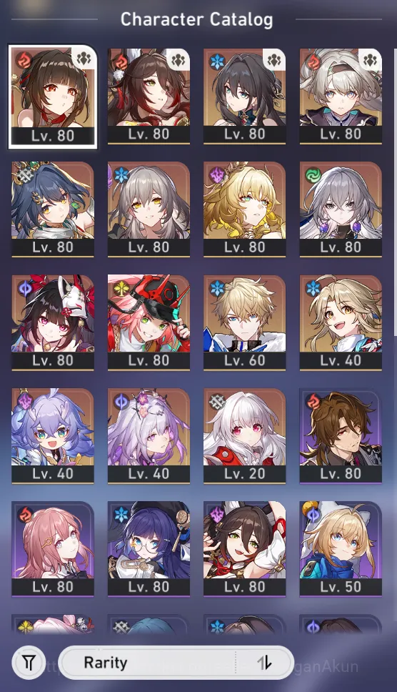 Honkai Star Rail Accounts End Game ASIA [TL70] 9 Limited (Castorice, Firefly+Sign, Yunli+Sign, Aglaea ETC 8