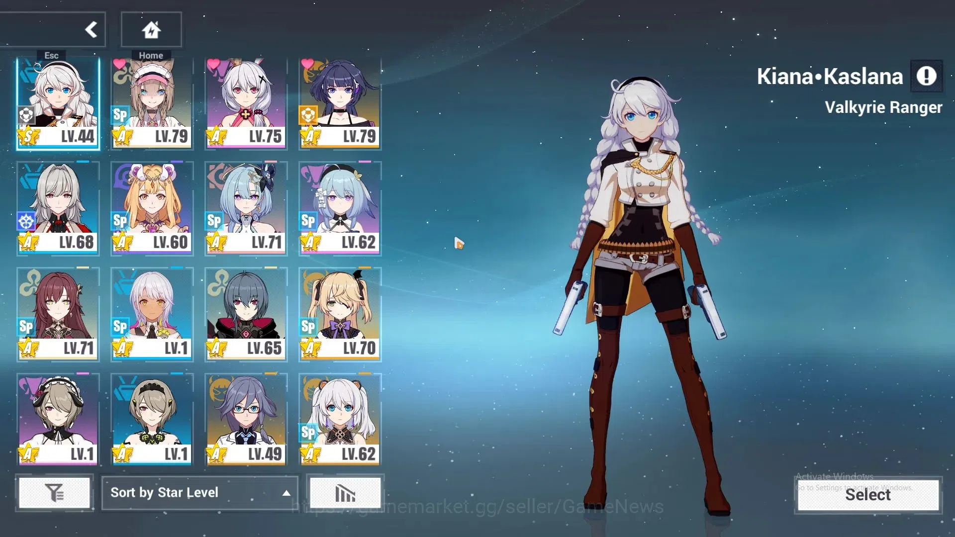 Honkai Impact 3rd Accounts SEA Lv80|3,4K Crystal|Kiana Kaslana Ba-Dum FWS 3/4 image 4