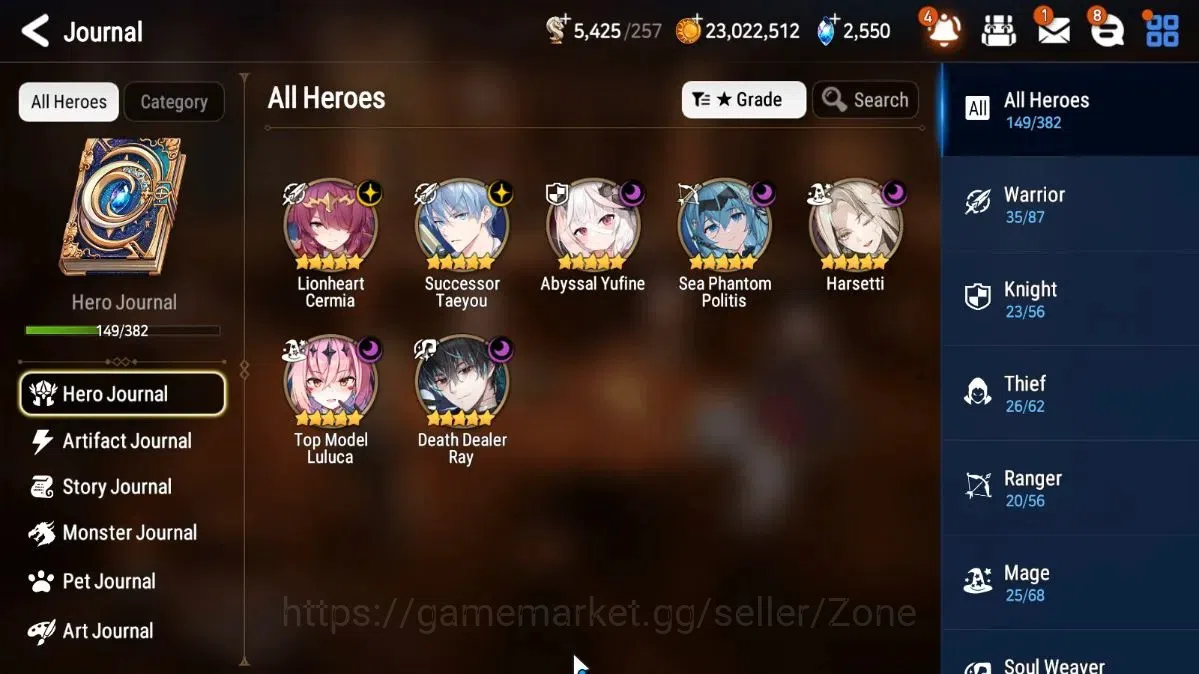Epic Seven Accounts Limited Hero Global|7 ML(LCermia,Taeyou,Yufine,Harsetti,Luluca,DD Ray)|Bless ON|SS 2.5K|Stove(ES785Z) 1
