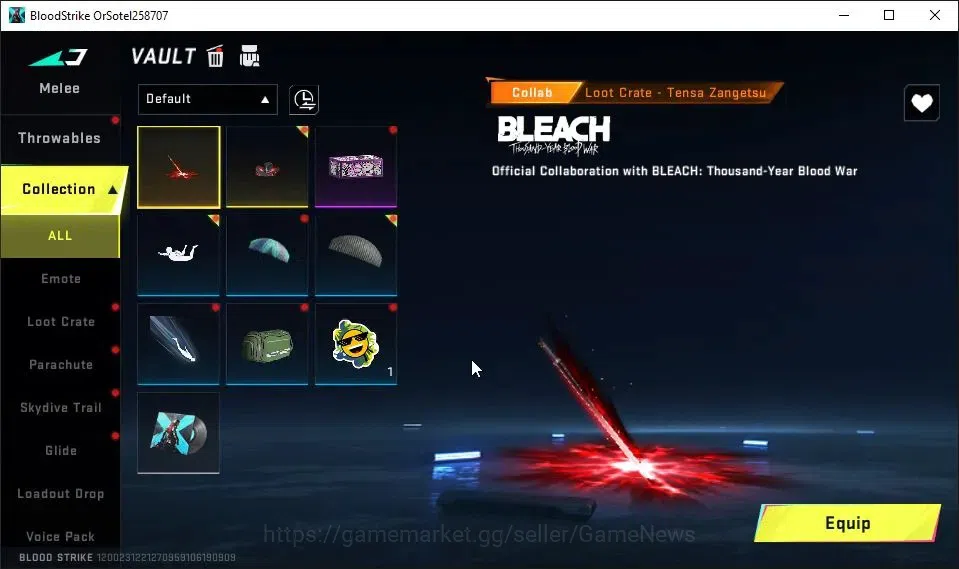 Blood Strike Accounts ASIA|Starter|Melee ULTRA Talon Knife-Sactum|5 Lege image 11