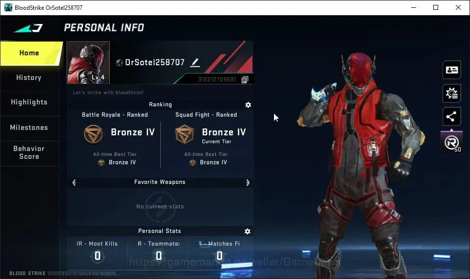 Blood Strike Accounts ASIA|Starter|Melee ULTRA Talon Knife-Sactum|5 Lege image 2