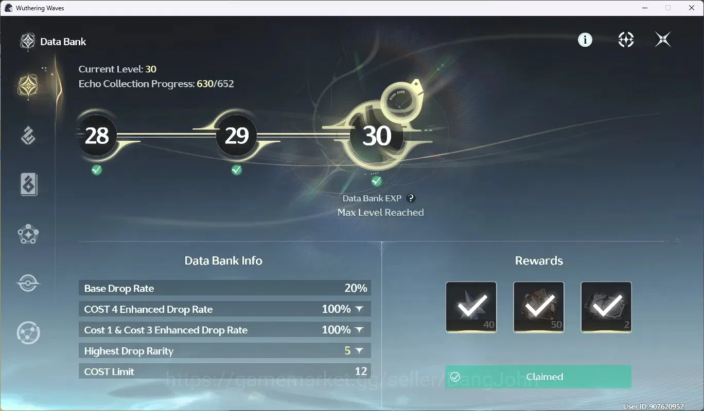 Wuthering Waves Accounts SEA|UL 60|Rank 7|2 Char Limited [Lucy R6,Shorekeep image 9