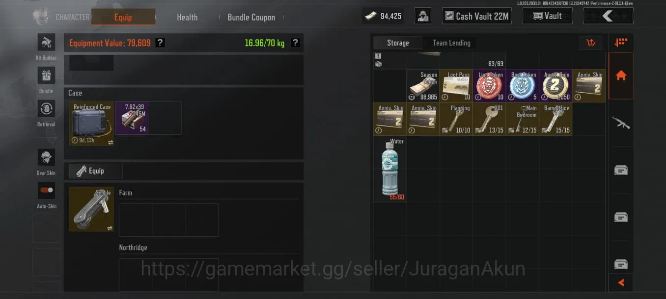 Arena Breakout Accounts SV 29,5M Koen 22M|5050 BOND|Many Skins (Night AK12 image 4
