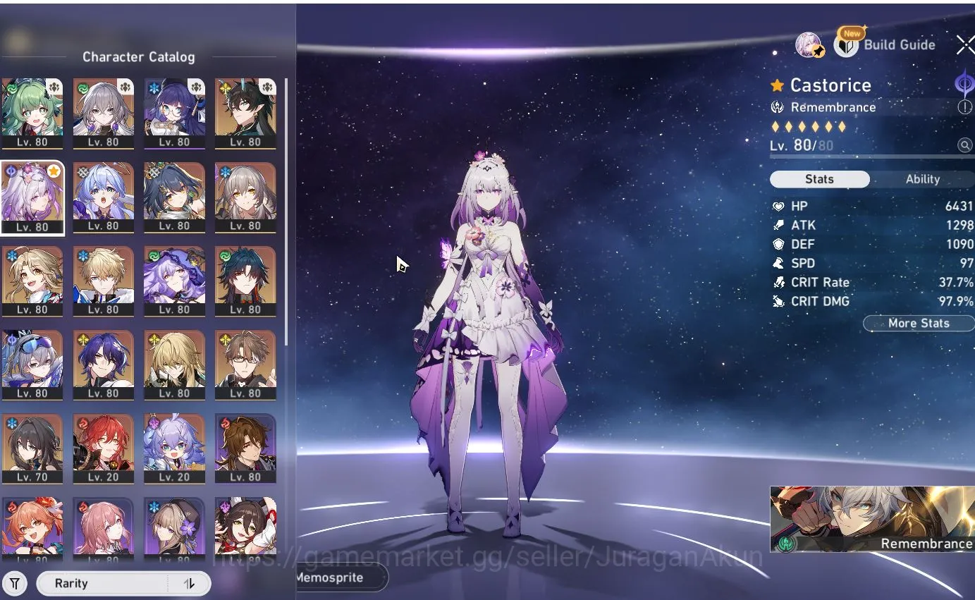 Honkai Star Rail Accounts Mid Game ASIA [TL70] 10 limited (Castorice, Ruan Mei, Robin, Huo Huo, Etc ) (Amphoreus) |Take 9