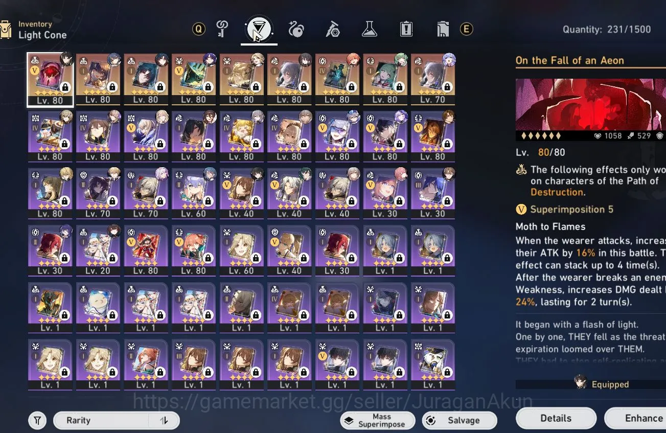 Honkai Star Rail Accounts Mid Game ASIA [TL70] 10 limited (Castorice, Ruan Mei, Robin, Huo Huo, Etc ) (Amphoreus) |Take 10