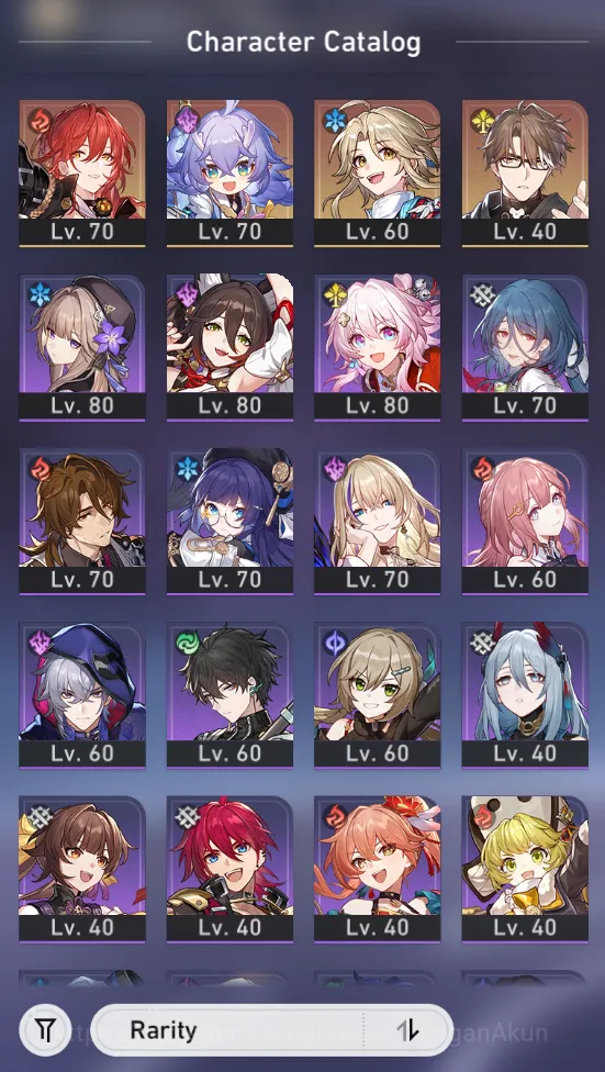 Honkai Star Rail Accounts End Game Asia [TL70] 15 Limited (Acheron+Sign, FF E1+Sign, Ruan Mei E1 6