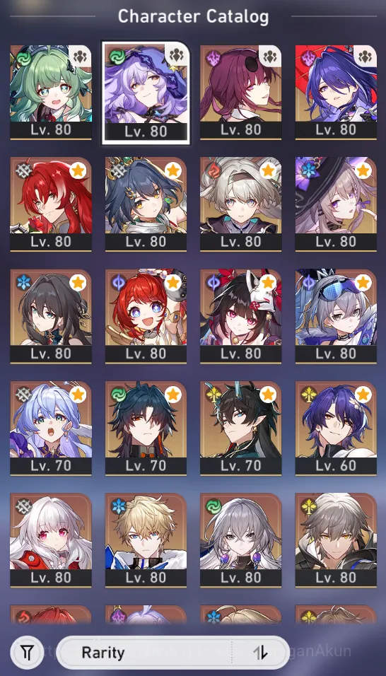 Honkai Star Rail Accounts End Game Asia [TL70] 15 Limited (Acheron+Sign, FF E1+Sign, Ruan Mei E1 8