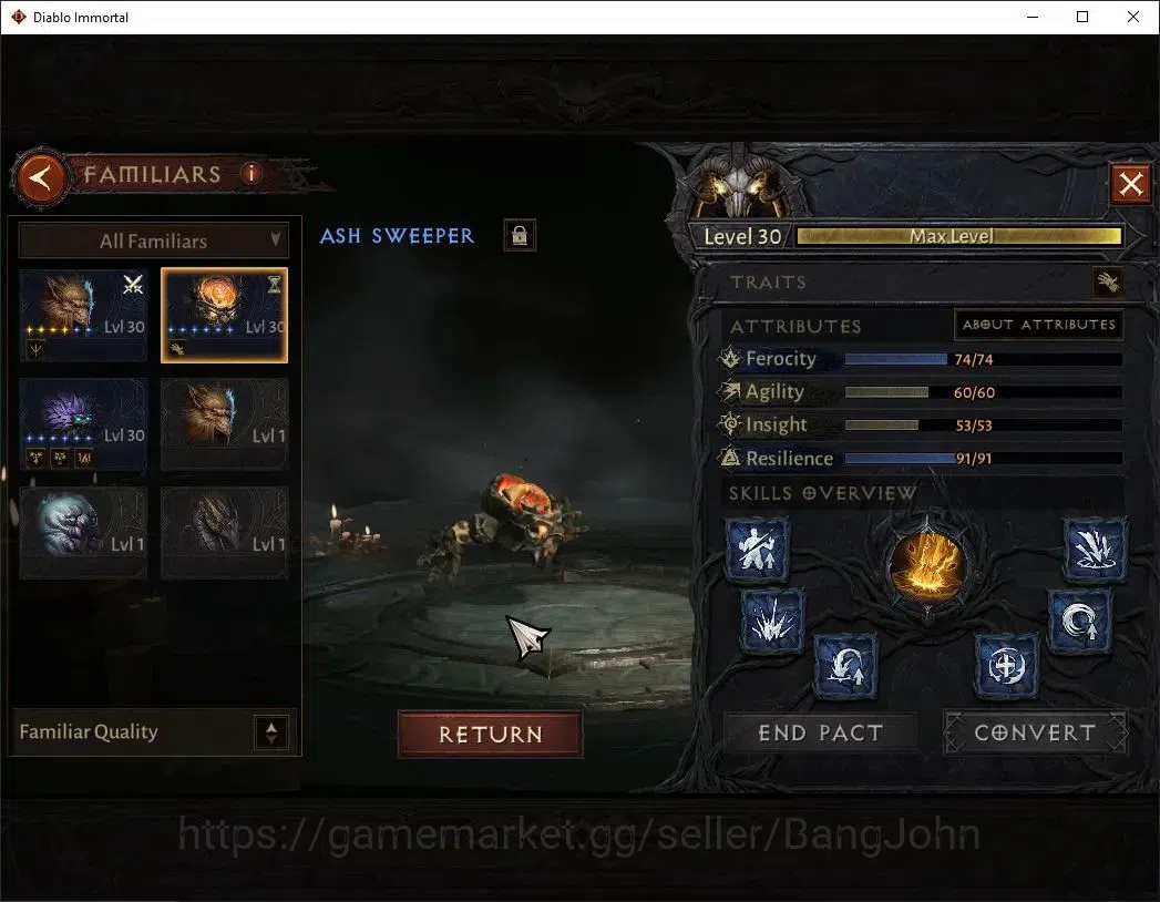Diablo Immortal Accounts High-End OCE - Azmodan| 60 (431) Necromancer-Slayer | CR 29k | Reso 465 | Hell 3 | Varog Lv 30 (*4 11