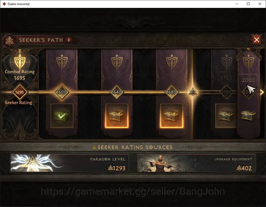 Diablo Immortal Accounts High-End OCE - Azmodan| 60 (431) Necromancer-Slayer | CR 29k | Reso 465 | Hell 3 | Varog Lv 30 (*4 7