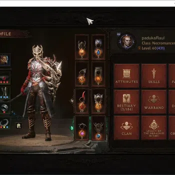 Diablo Immortal Accounts High-End OCE - Azmodan| 60 (431) Necromancer-Slayer | CR 29k | Reso 465 | Hell 3 | Varog Lv 30 (*4