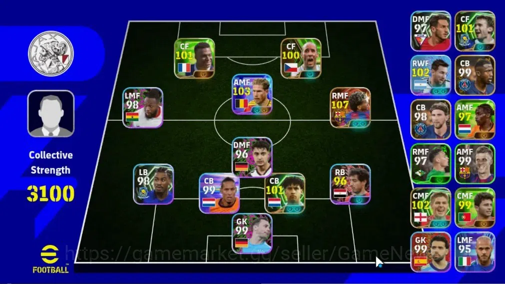eFootball Accounts Legends & Iconic Players Android|Big Time Lamine Yamal Barca'26|4Epic F.Rijkaard,J.Koller|3ShowTime Kevin 1
